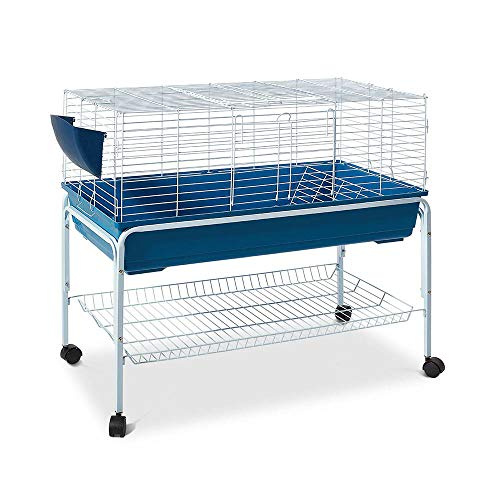 i.Pet Rabbit Hutch 106cm Tall Metal Cage