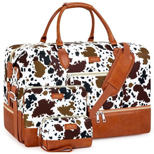 ITIEZY Nylon Faux Leather Duffel Bag