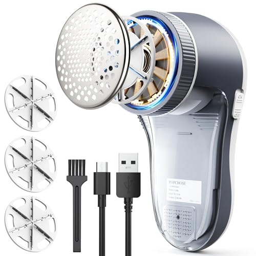 POPCHOSE 6-Blade Rechargeable Fabric Shaver