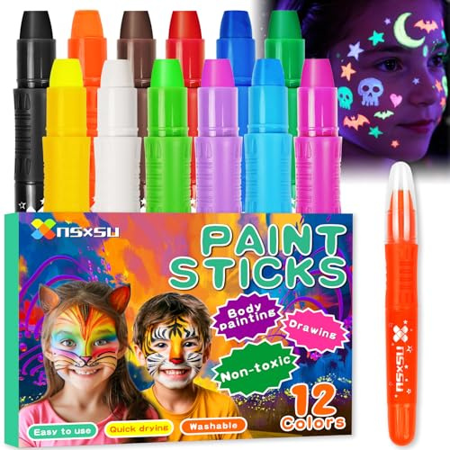 nsxsu 12 Face Paint Sticks