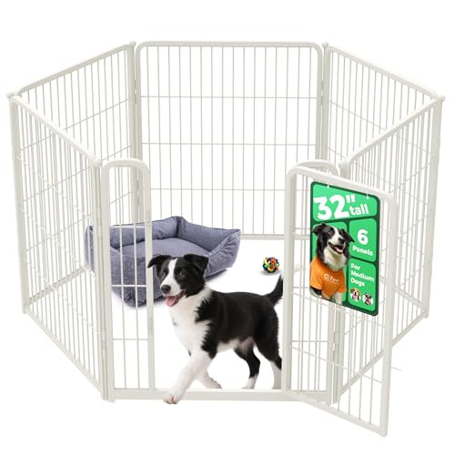 FXW Homeplus Indoor Dog Playpen 80cm, 6 Panels