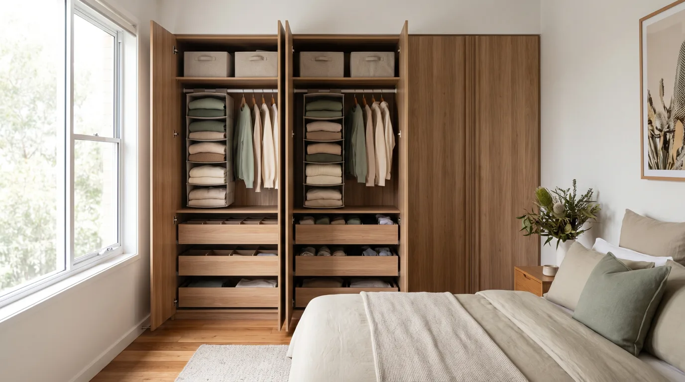The Best Wardrobe Organisers in Australia (2026): Hanging Shelves, Drawer Dividers and Storage Bins That Actually Hold Up