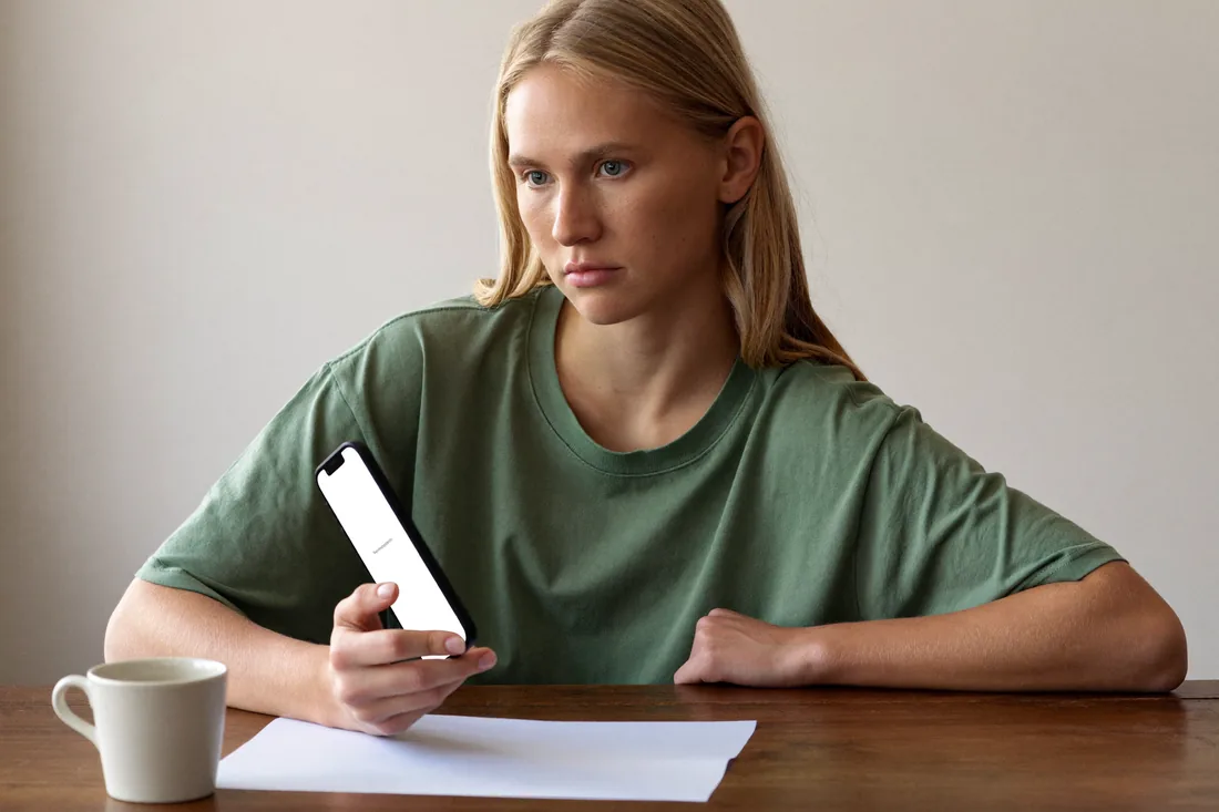 A first-home buyer comparing a home loan's offset package fee against the interest it would save, reviewing figures on a banking app.