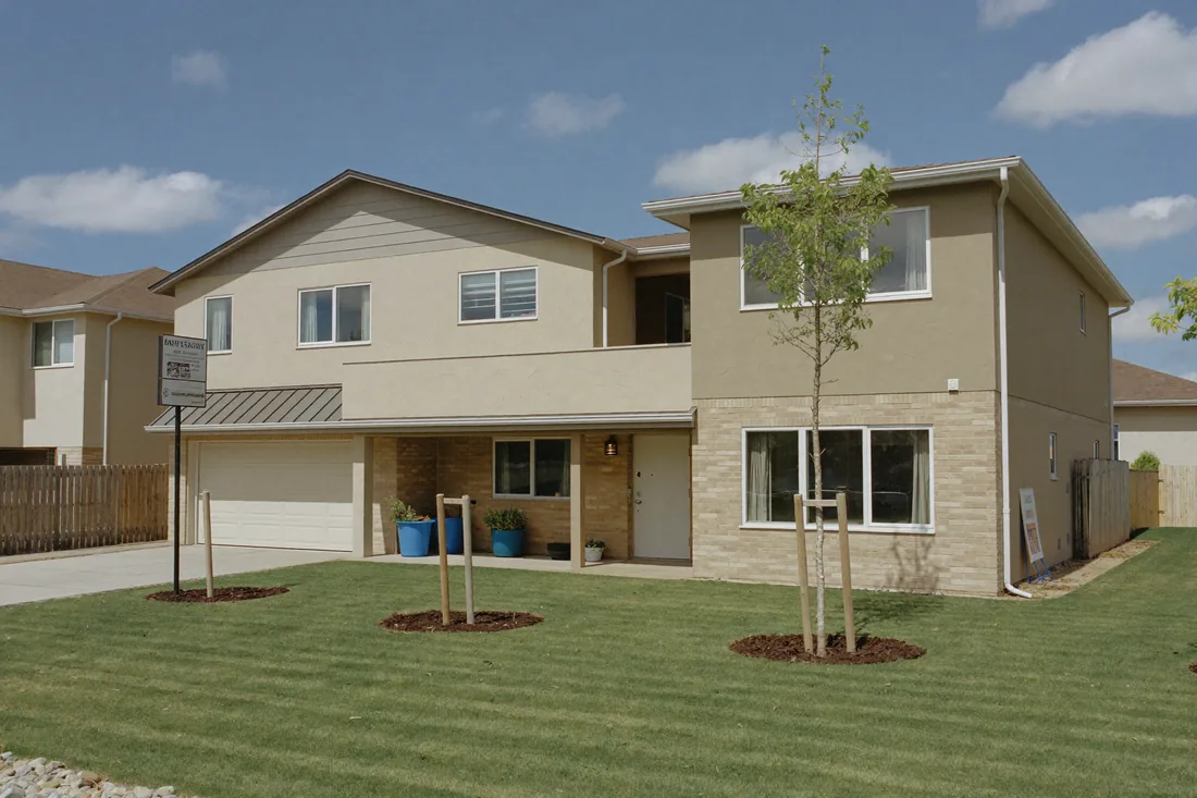 A newly built home in an Australian housing estate, representing new builds that keep the old negative gearing rules under the 2026 carve-out.