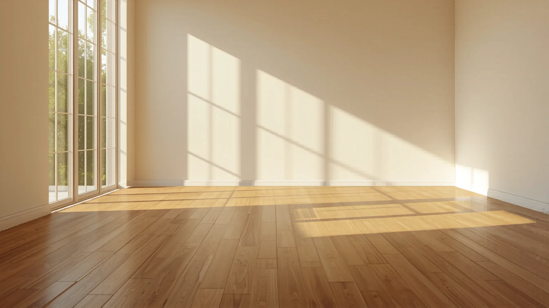 Empty rooms of new Australian home ready for furniture
