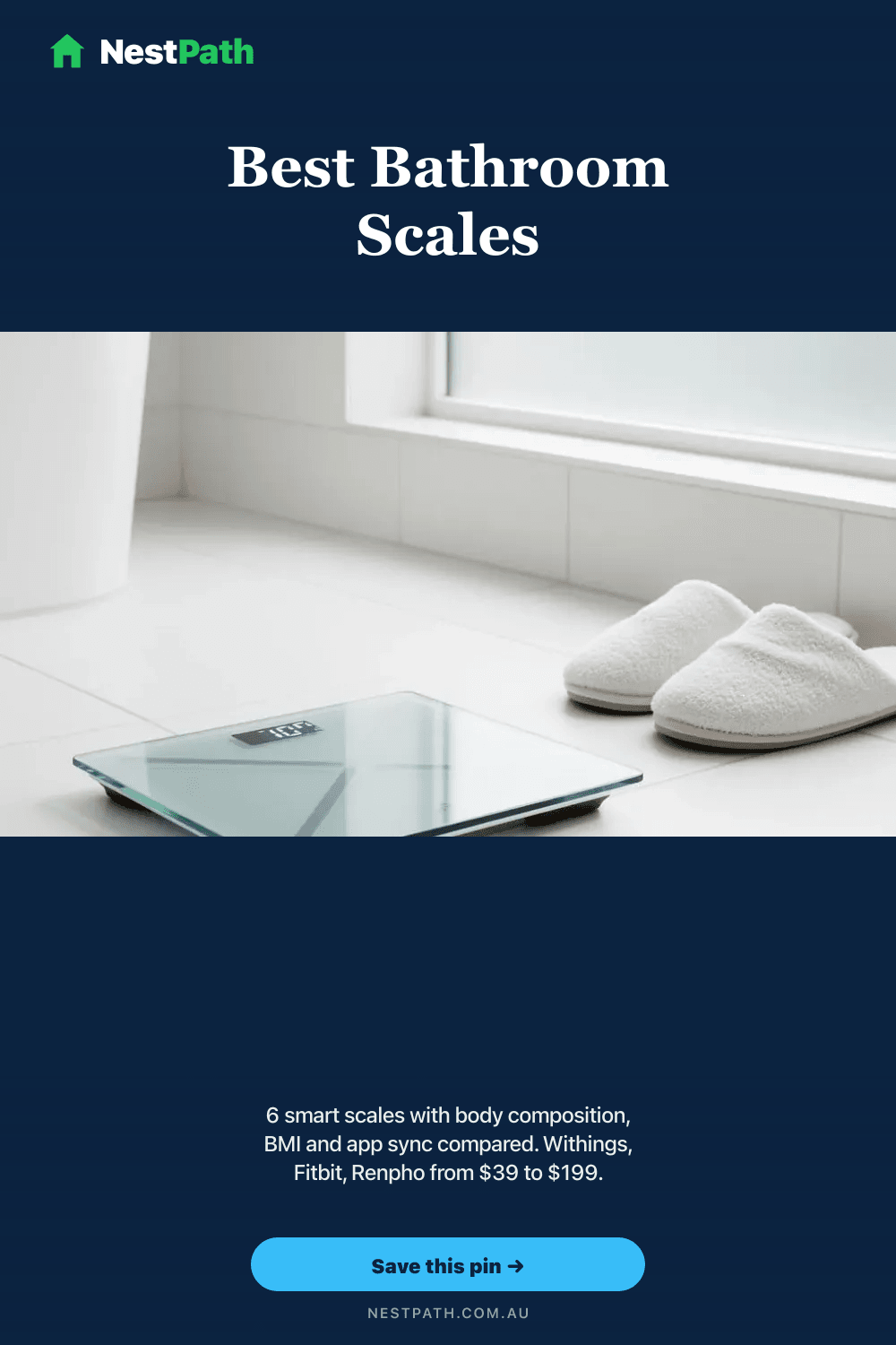 Pinterest pin, Best Bathroom Scales Australia
