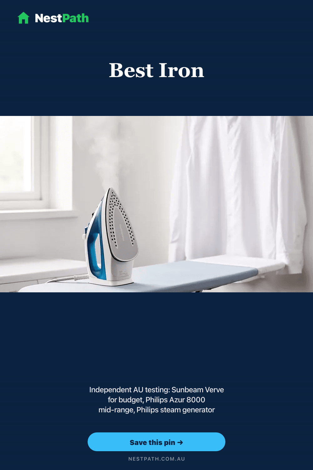 Pinterest pin, Best Iron Australia